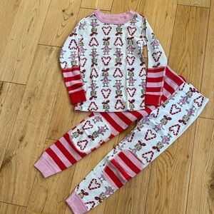 Hanna Andersson Red and Pink Kids Pajama Set